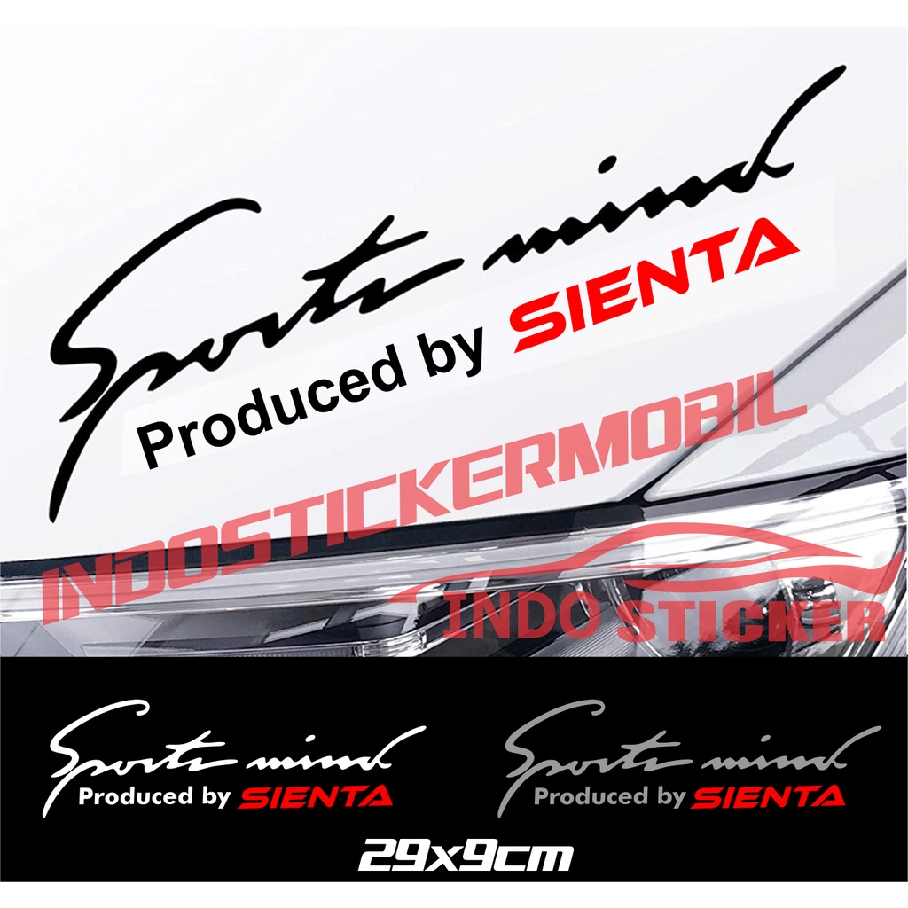 STICKER STIKER CUTTING MOBIL SIENTA STICKER KAP SPORTMIND SIENTA