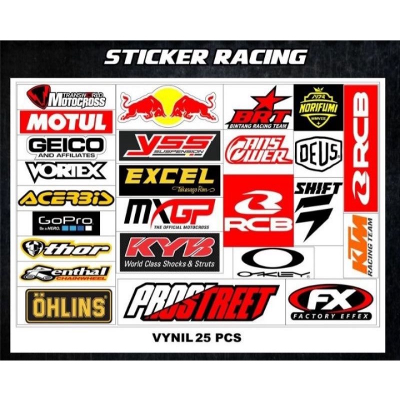 STICKER RACING SET RCB OHLIS DLL