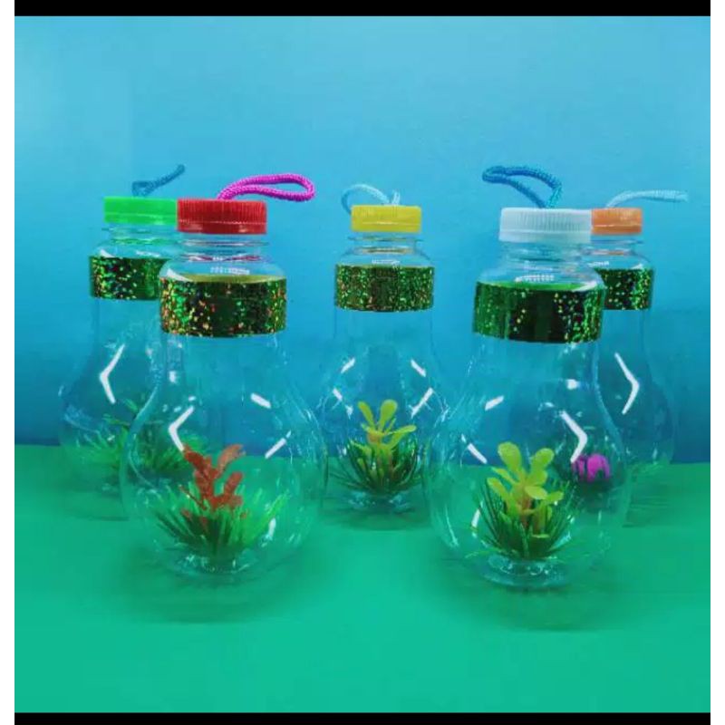 botol mini ikan hias cupang