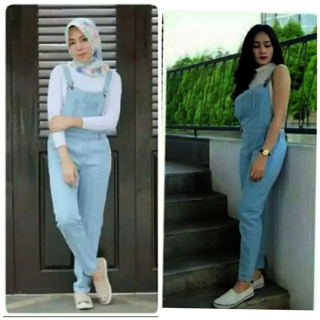 QFS TERBARU OVERALL DENIM / BLUE / DARK BLUE