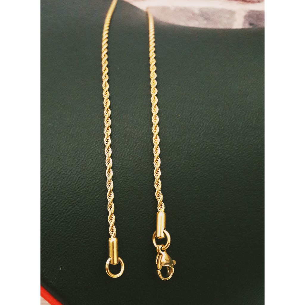 kalung titanium gold tambang