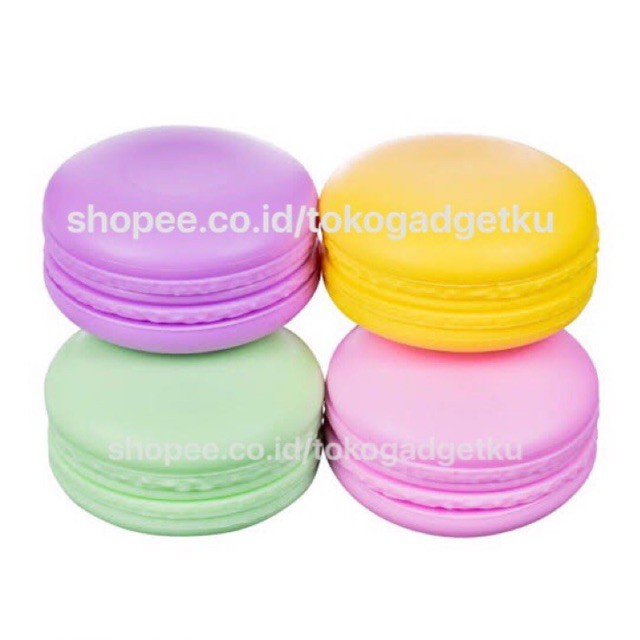 Pot jar 10gr Bentuk MACARON/pot lip cream balm/empty jar/travel pot