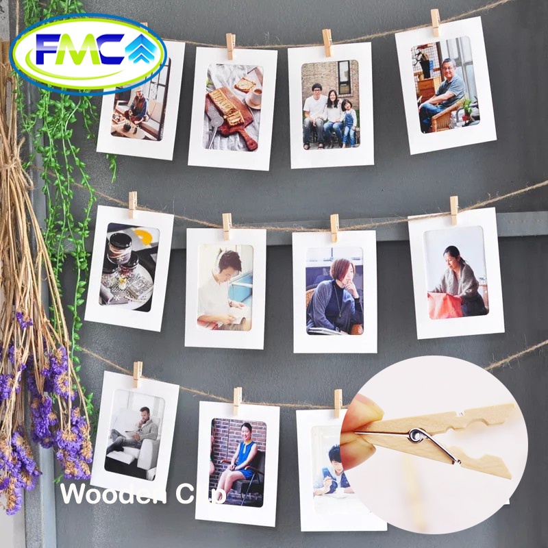 Jepitan Foto Polaroid Kayu Wooden Clip Klip Paper Penjepit Souvenir Hiasan Gantungan Kertas Paper Catatan Noted