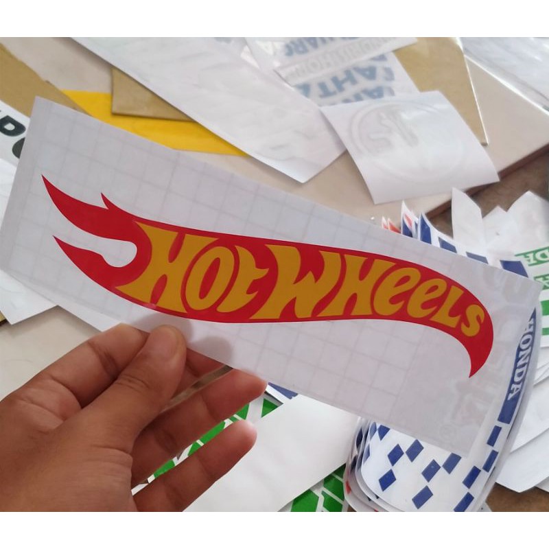 HOTWHEELS STIKER CUTTING AKSESORIS BODY MOBIL DAN KACA MOBIL STIKER OUTDOOR terbaru