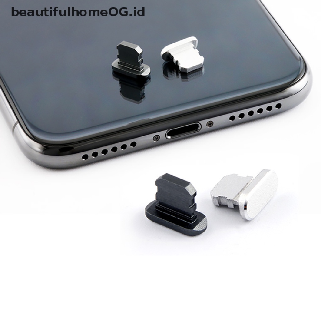 Plug Port Charging Mini Anti Debu Bahan Metal Untuk iPhone