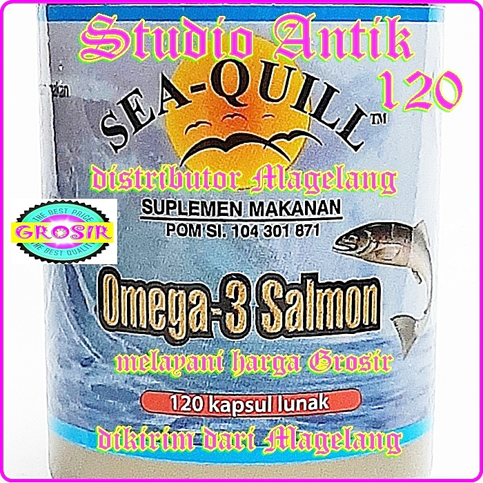 SEA QUILL OMEGA 3 SALMON 120 - 100 - 60 - 30 - GROSIR SEA QUILL - SEA QUILL OMEGA 3 - SEA-QUILL OMEG