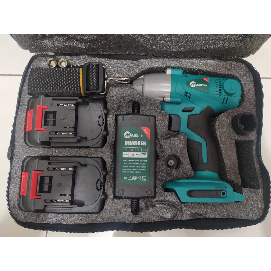 Mailtank Bor Cordless impact Wrench 21V Obeng Kunci Pas Electrik Tanpa Kabel 21 Volt