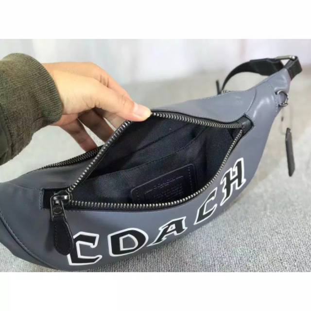 COACH RIVINGTON BELT BAG GREY ORI QUALITY