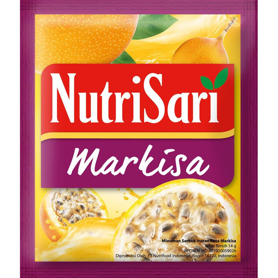 

Nutrisari Markisa 14gr / renceng isi 10 pcs