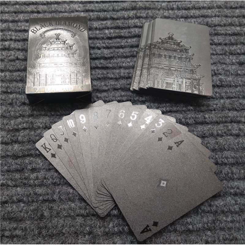 Black Diamond Kartu Poker Remi Plastik Waterproof  || Dadu Mainan Barang Unik Murah Lucu - K8356