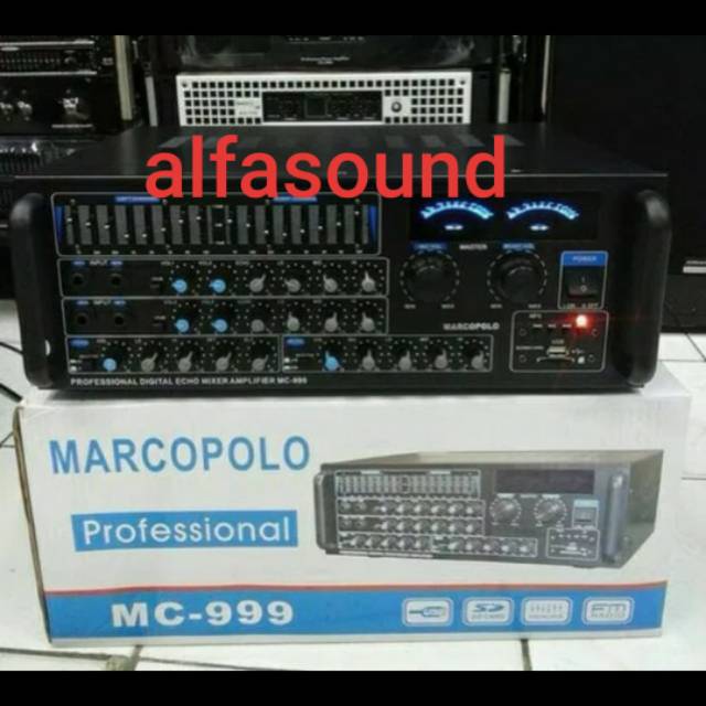 MARCOPOLO MC-999 POWER AMPLIFIER KARAOKE AMPLI MC 999 MC999
