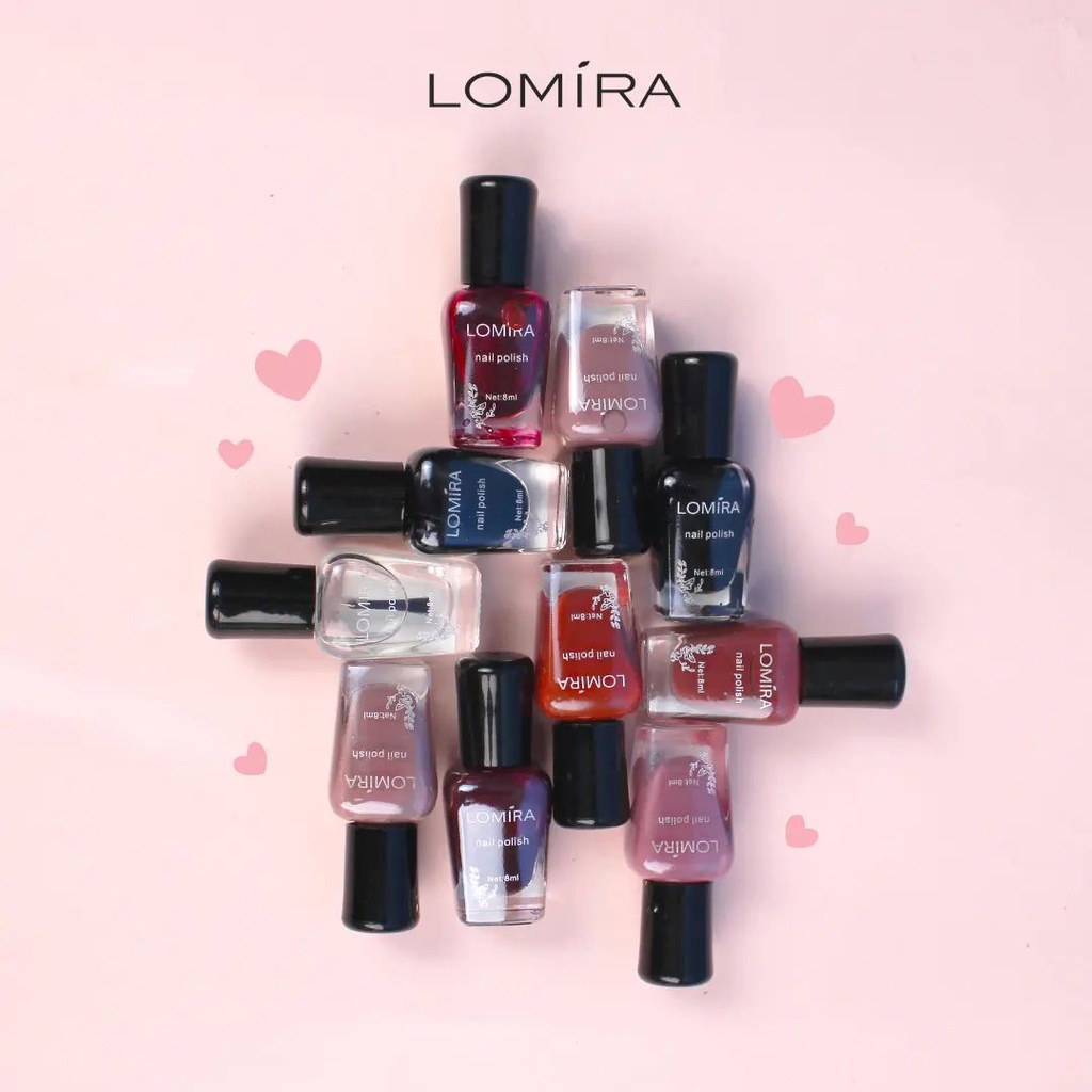 *galerybeautysemarang* LOMIRA Nail Polish Kutek Matte 8ml BPOM