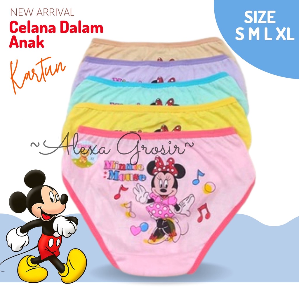 CD Celana Dalam Anak Cewek Celana Dalam Anak Murah CD Lokal CD Essen CD Karakter size S, M, L