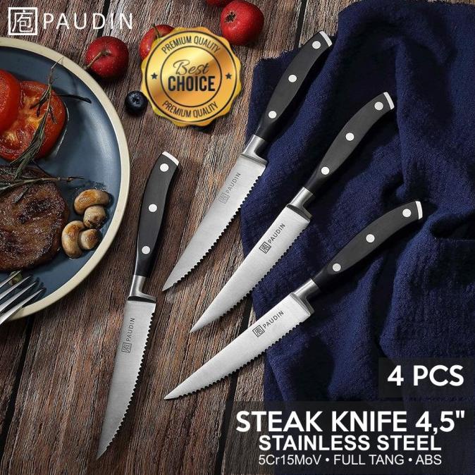 Pisau Steak Paudin S2 Premium Steak Knife 4,5" Set 4PCS StainlessSteel masih banyak