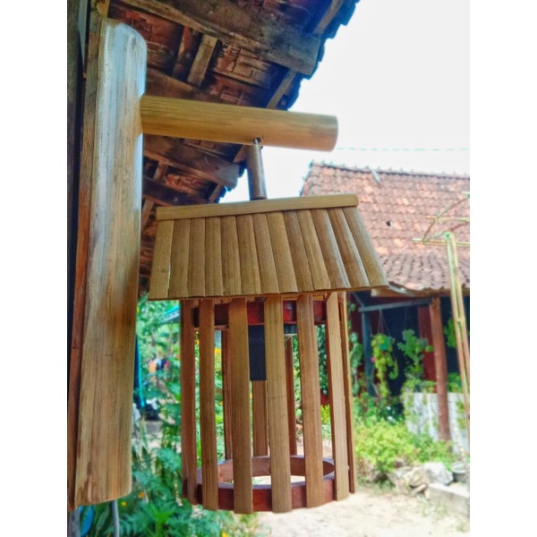 lampu hias bambu lampu dinding