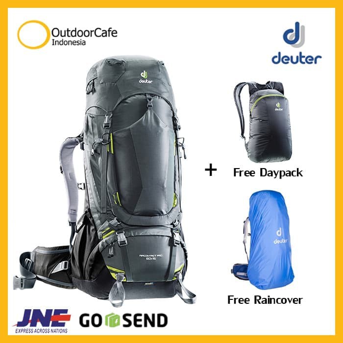 HOT SALE DEUTER AIRCONTACT PRO 60+15 - GRANITE BLACK TERMURAH