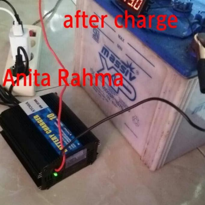 Casan Charger Aki 10 Ampere 12 Volt 10A 12V Motor Mobil Kering Basah Promo