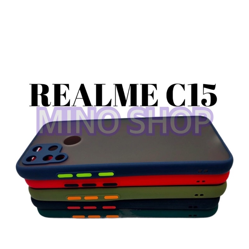 SOFTCASE REALME C15 - HARDCASE DOVE MYCHOICE PLUS PELINDUNG KAMERA - AERO CASE