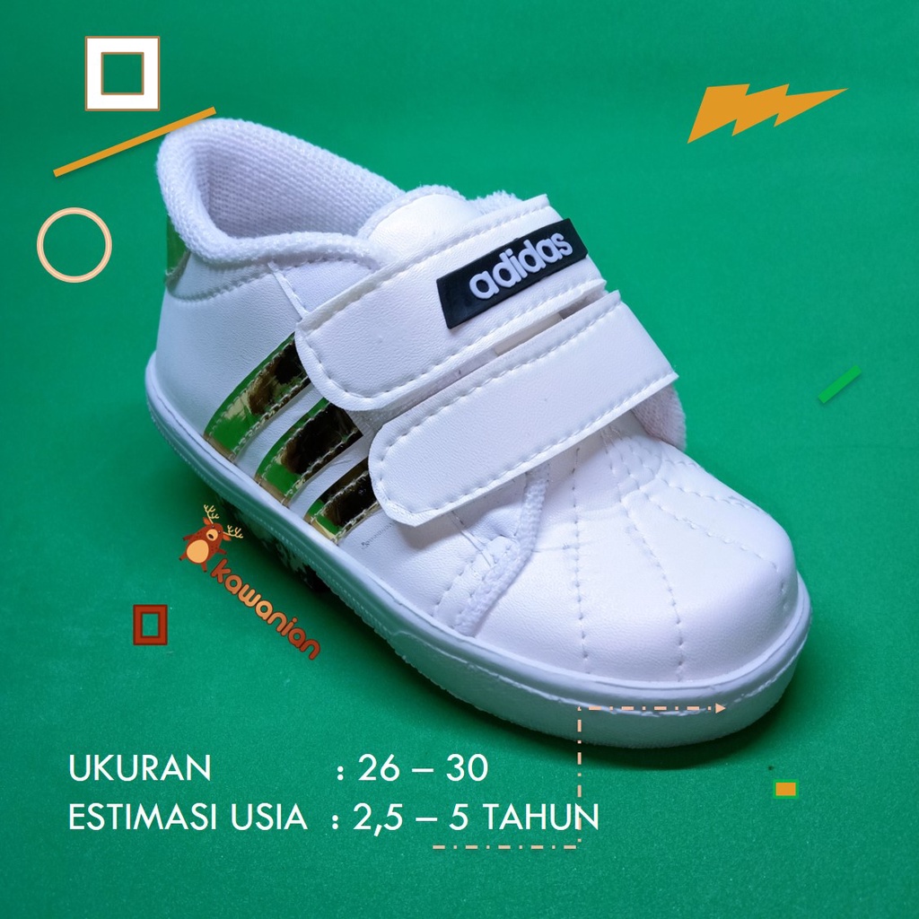 Sepatu Anak Laki laki Garis Bling-Bling / Sneakers anak Permpuan Terbaru Kekinian