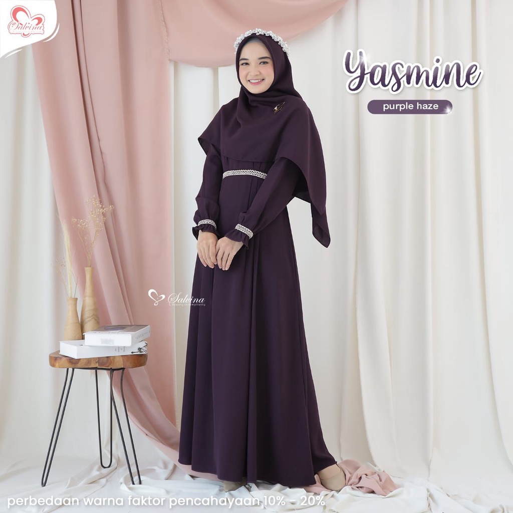 Baju Gamis Syari Baju Gamis Syari Simple Gamis Yasmin Puple Haze