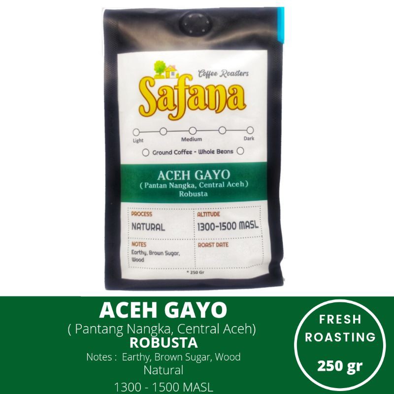 

Kopi Aceh Gayo Robusta Fresh Roasting Coffee 250gr