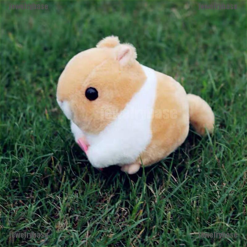 (Base) Mainan Boneka Plush Elektrik Bentuk Hamster Lucu Untuk Hadiah Anak