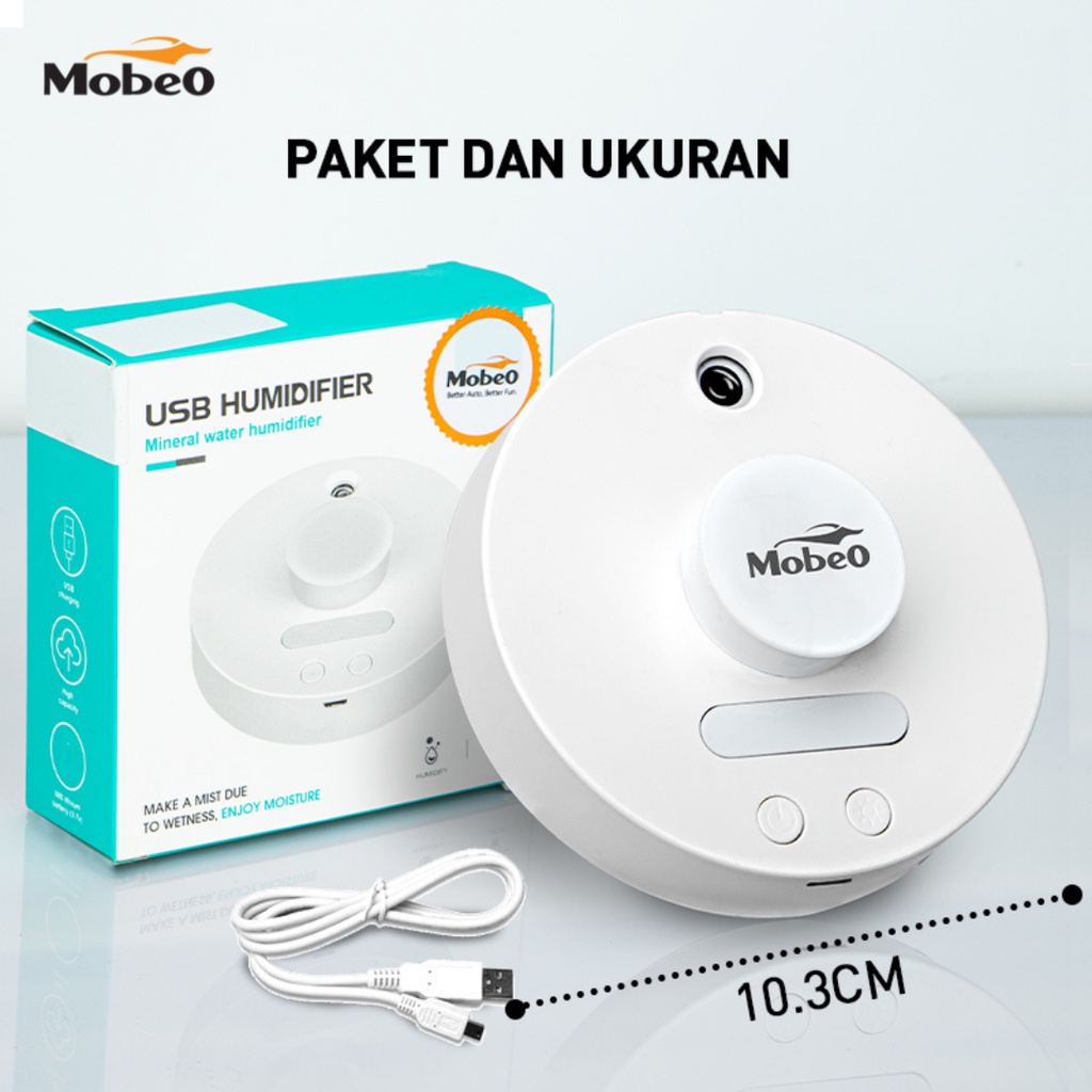 [BARU] Car Humidifier Bulat Penyegar Udara Mobil Bentuk Bulat MOBEO