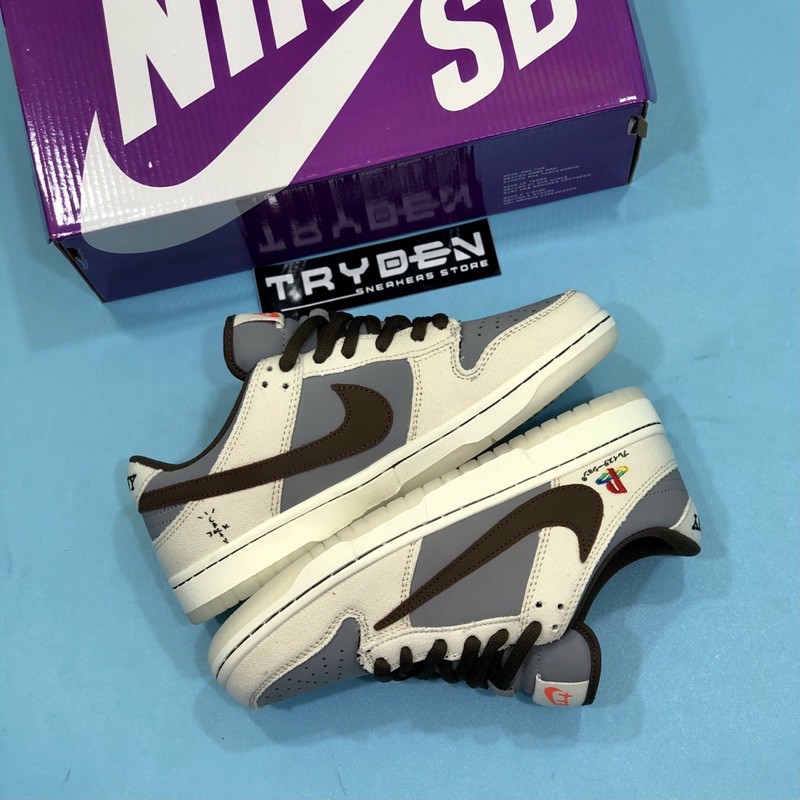 Sepatu Nike SB Dunk Low Pro Playstation X Travis Scott "Cactus Jack"