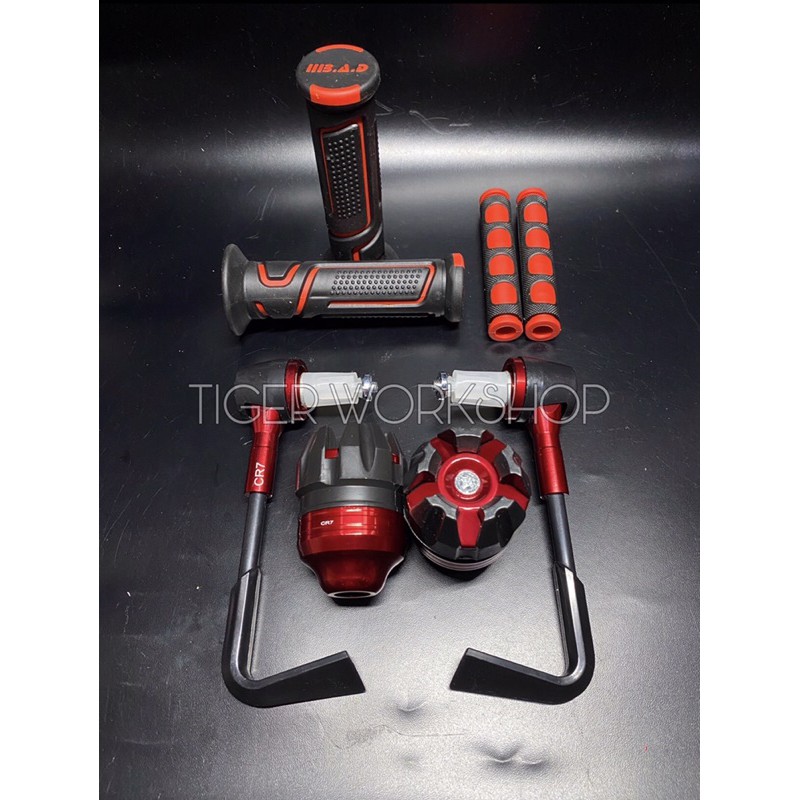 Handgrip B.A.D Robot+Proguard L+Jalu As+Karet Handle Harga 1 Paket Sesuai Foto