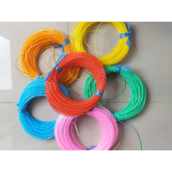 ACJ Sedotan Selang kecil panjang per gulung ikat micro ES anak unik 2mm warna warni Ready Stock mura