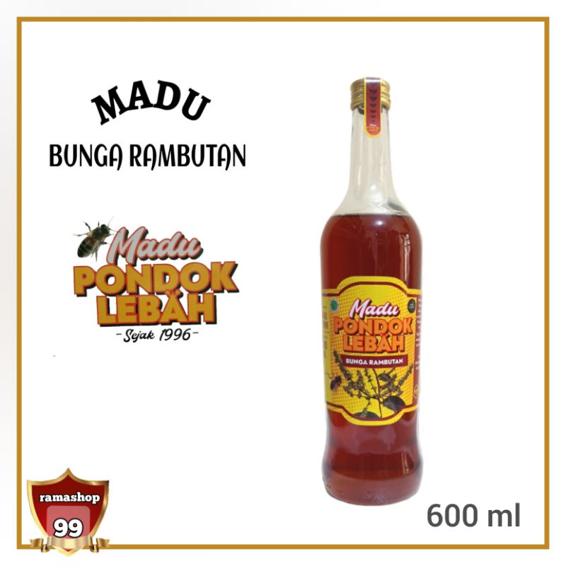 

Madu Rambutan 600 ml / Madu Bunga Rambutan Madu Pondok Lebah