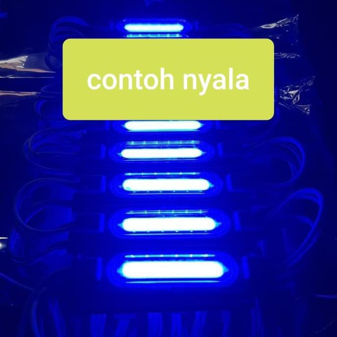 Lampu Led Modul Cob 6818 12V Warna Biru Blue 2.4W 12 Volt 6 Led Mata Tojila39 Murah