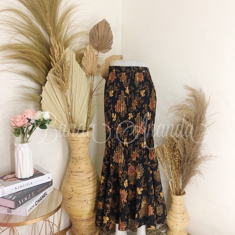 Rok Batik Plisket Duyung-Azalea