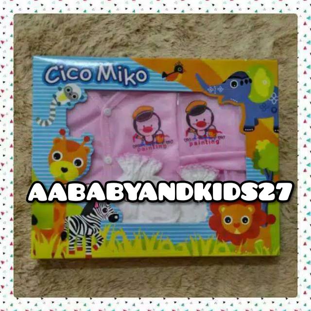 BABY GIFT SET BAJU CICO MIKO-BABY SET CICO MIKO-KADO SET BAJU BAYI-BABY SET CICO MIKO MURAH MERIAH