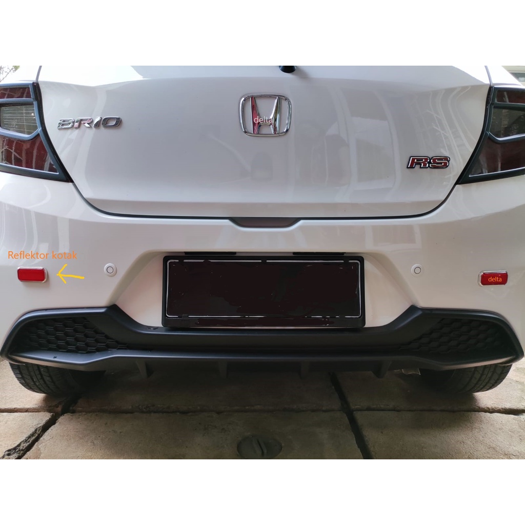 Reflektor Persegi Merah variasi untuk bumper /Body semua mobil/Motor 1pc