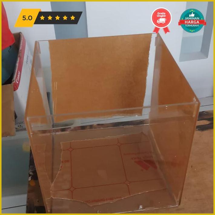 

Kerajinan Tangan Box Acrylic Uk. 22X22X22 Cm - Bening Terlaris