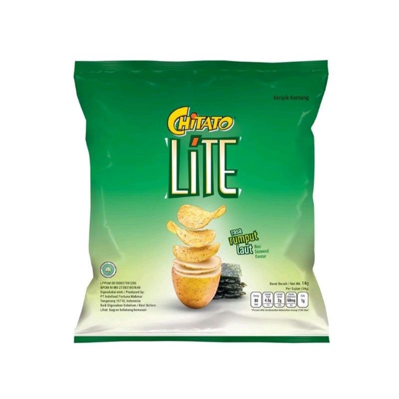 

Keripik Singkong Chitato Lite Rasa Rumput Laut 14gr