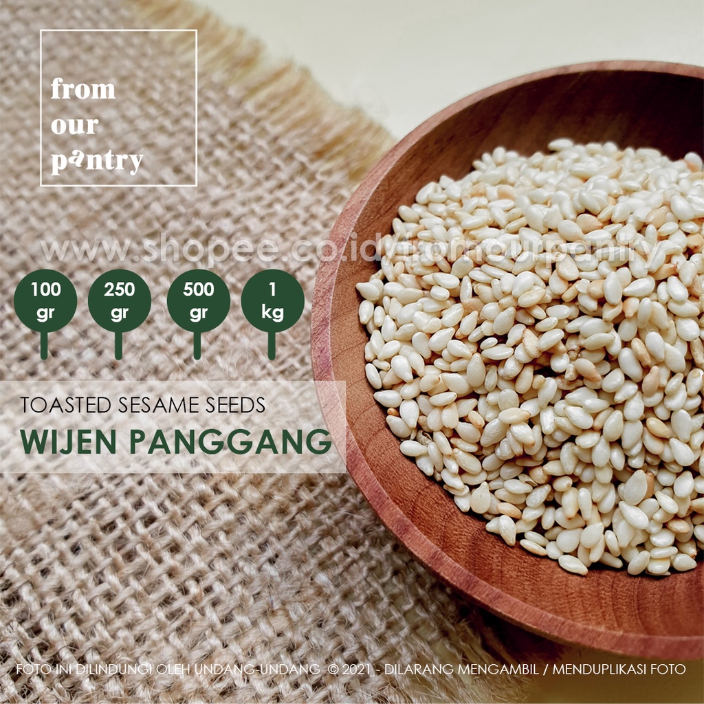 

From Our Pantry - 500gr Toasted Sesame Seeds Biji Wijen Putih Panggang