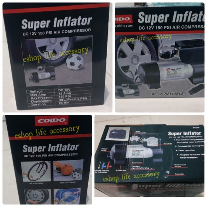 Cuci Gudang Pompa Ban Motor Kenmaster Kompressor Compressor mini Kenmaster