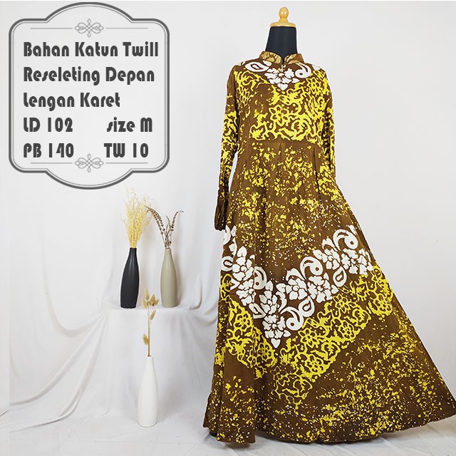 Toko Grosir Tw10 Gamis Batik Twill Premium Motif Abstrak mmZakXMTjzxQM1