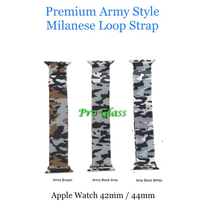 Apple Watch 38/40mm 42/44mm ARMY Milanese Loop Magnet Strap Band Stainless series 1-6 / SE