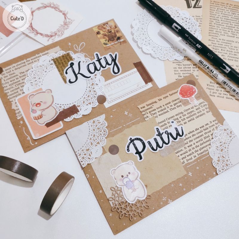 

Custom Amplop Dekorasi Lucu Aesthetic ala Penpal DIY Bujo Journaling