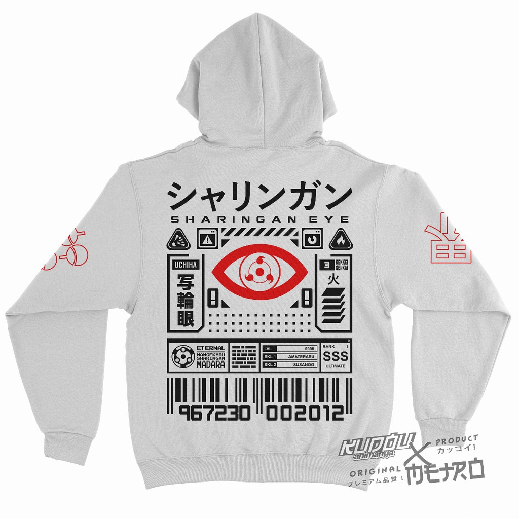 Jaket Kekkai Genkai Sharingan Naruto Anime Manga