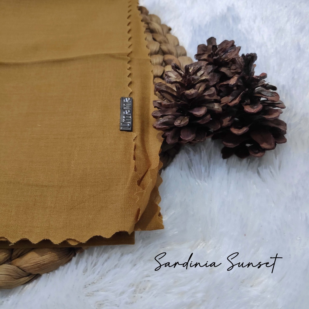HIJAB SEGI EMPAT VOAL UMAMA LC, JILBAB LASERCUT, VOAL UMAMA, SEGI EMPAT VOAL-Sardinia Sunset