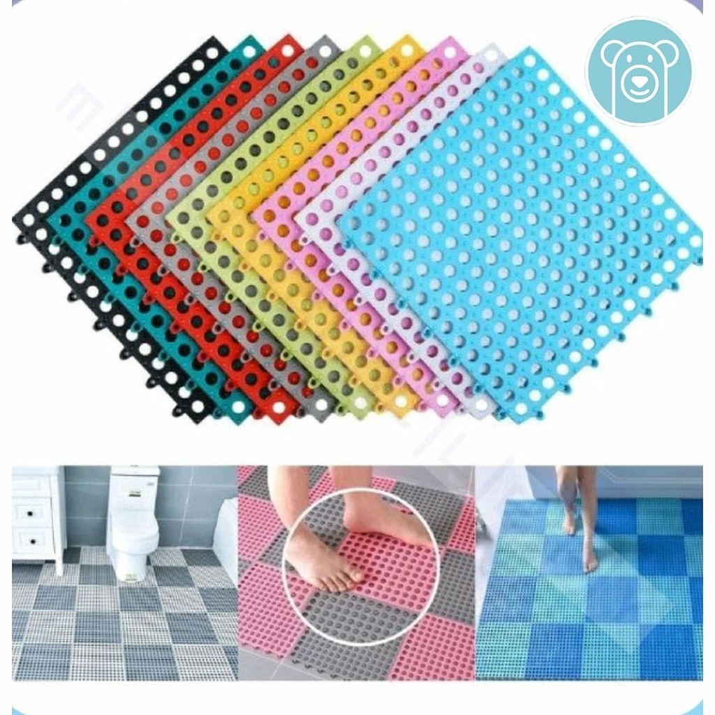 Karpet Kamar Mandi Anti Licin Keset Karet Lantai