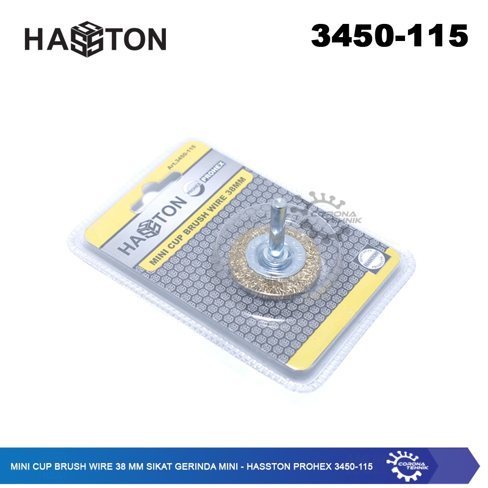 Hasston Prohex 3450-115 - Mini Cup Brush Wire 38 mm Sikat Gerinda Mini