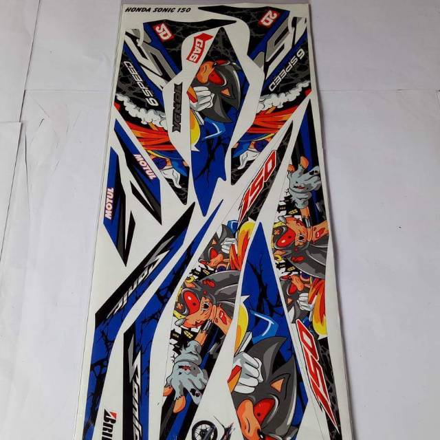 Striping honda sonic sticker honda sonic warna pink dan merah