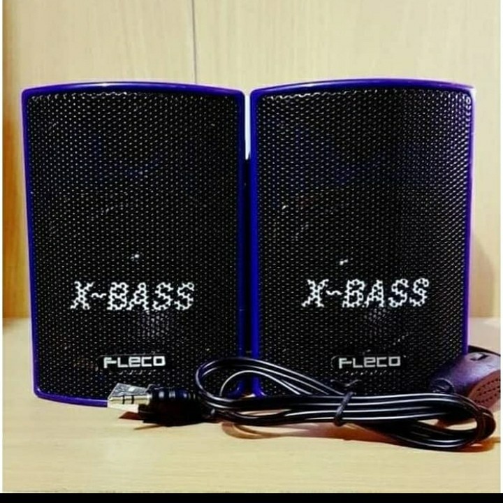 Speaker Fleco F-018 x-Bass/ Speaker komputer atau laptop dan hp