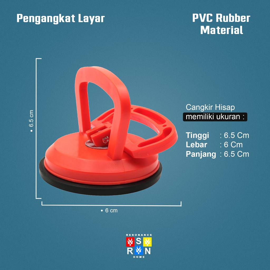 Alat Pengangkat Layar LCD Grip / Glass Suction Cup / Perekat kaca Resonance Home