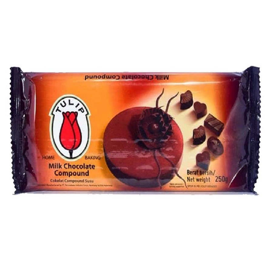 

coklat compound milk tulip 225